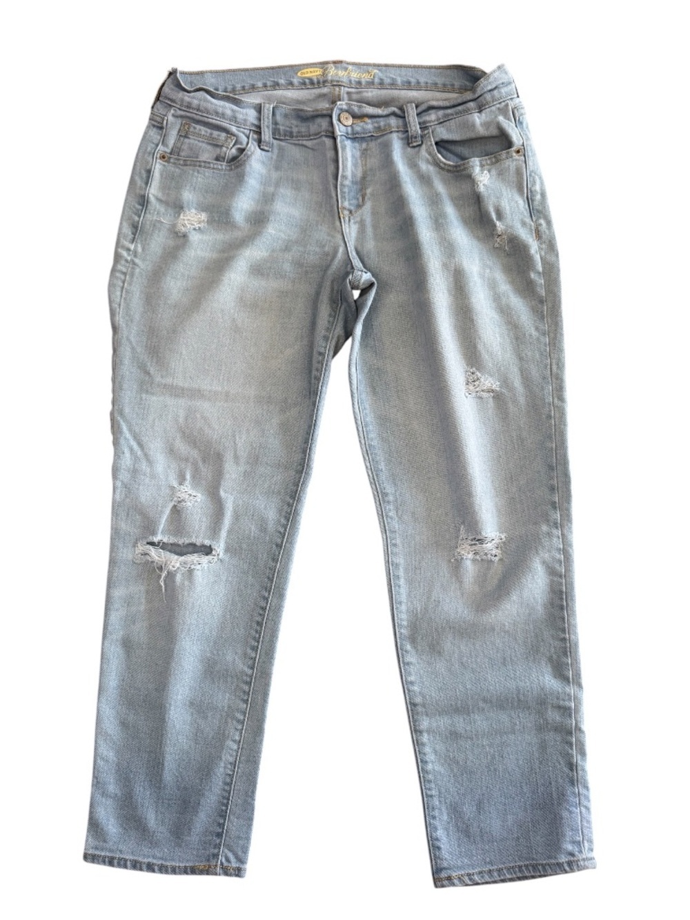 Old Navy Boyfriend Cropped Straight Leg Jeans Size 8 Regular